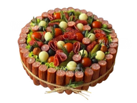 Колбасный тортик
